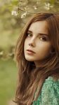 Beautiful brown hair girl in the forest 750x1334 iPhone 8/7/